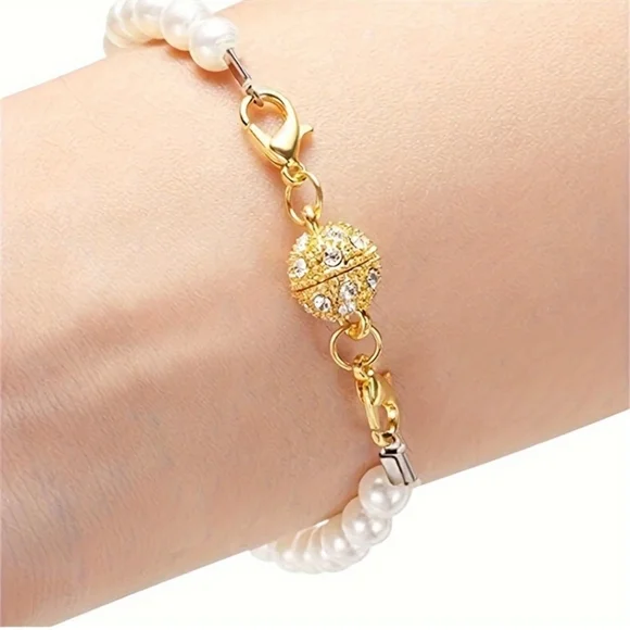 🧲 & Life Changing! Never Struggle 2 Put On Neclace/Bracelets Aga NEW - Picture 4 of 9